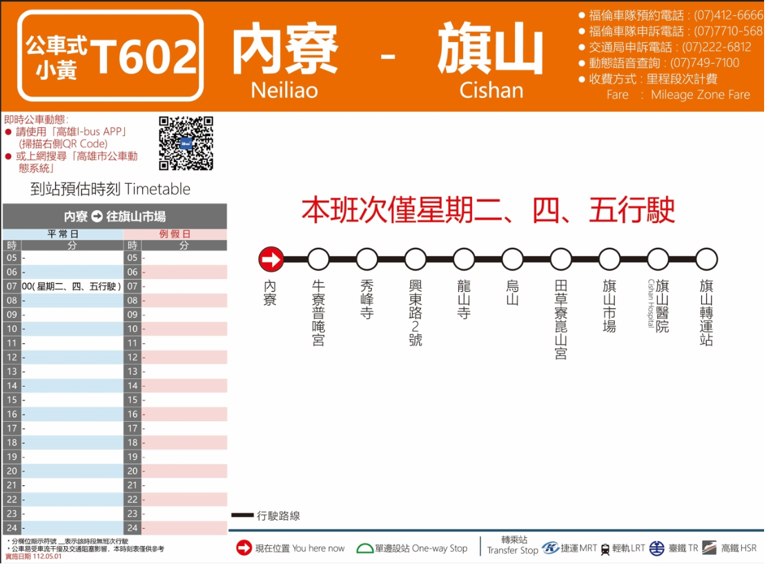 T602路線圖