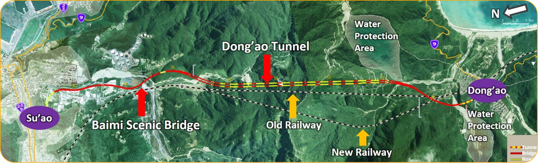 Section  A (Northern Section) Length: 9.7km